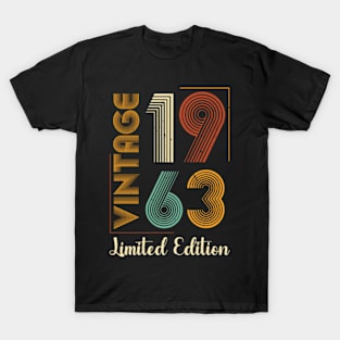 Vintage 1963 Limited Edition 60th Birthday T-Shirt